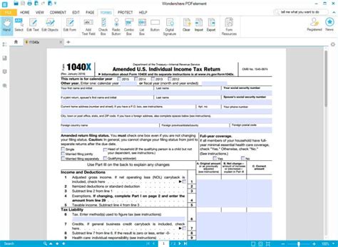 Irs Form X Fill It To Amend Your Income Tax Return