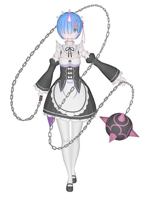 Mmd Re Zero Rem Oni Form By Arisumatio On Deviantart