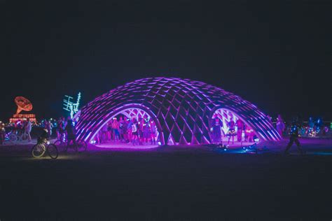 Space On Fire - Parametric wooden dome for BurningMan 2017 ...