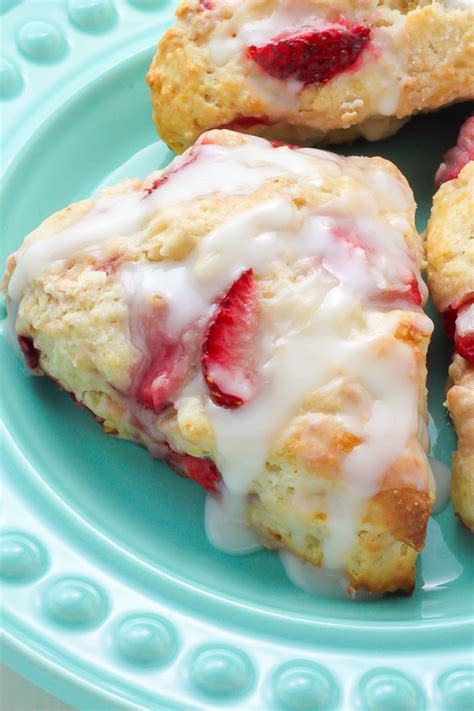 Strawberries And Cream Scones Baker By Nature