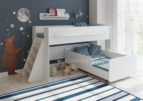 Кровать выдвижная Легенда 24 белая — купить в MebHOME +74951500730