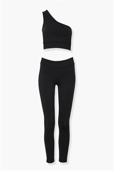 Active Crop Top And Leggings Set