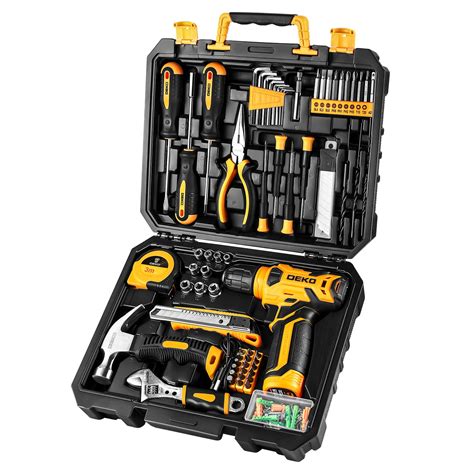 Buy DEKOPRO 126 Piece Power Tool Combo Kits With 8V Cordless Drill