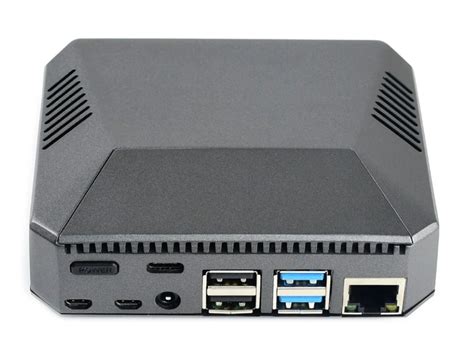 This Raspberry Pi 4 case puts all the ports on the same side - Liliputing