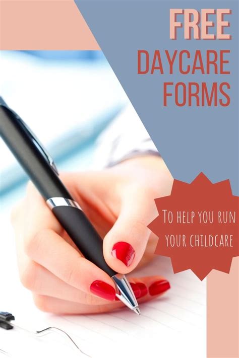 Free Daycare Forms Artofit