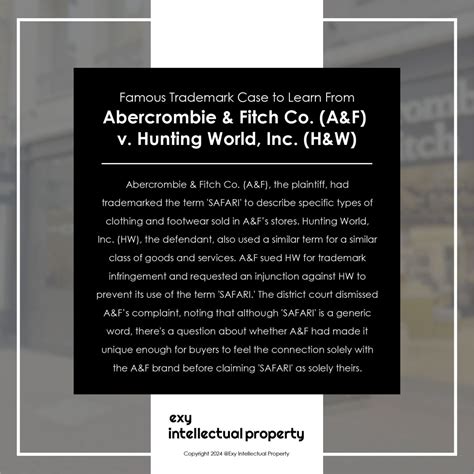 Famous Trademark Case To Learn From Abercrombie Fitch Co A F V