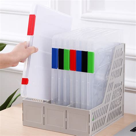 D-GROEE A4 Plastic Paper Organizer, Magazine Case Paper Holder Case ...