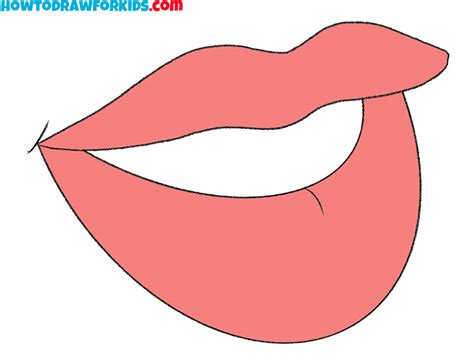 Lips Drawing Easy Cartoon Lipstutorial Org