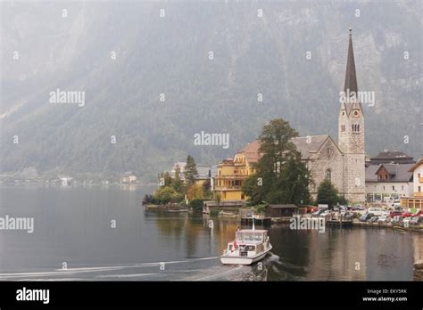 Lake Hallstatt; Hallstatt, Salzkammergut, Austria Stock Photo - Alamy