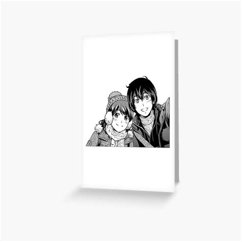 Domestic Girlfriend Natsuo X Rui Greeting Card By Shindouart