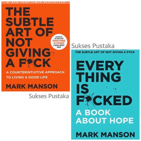 Jual Paket Mark Manson The Subtle Art Of Not Giving F Ck Dan