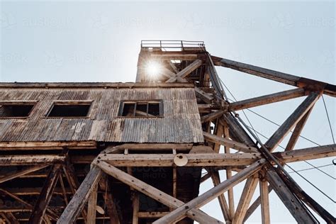 Image Of Former Mining Shaft Of Broken Hill Mine Austockphoto