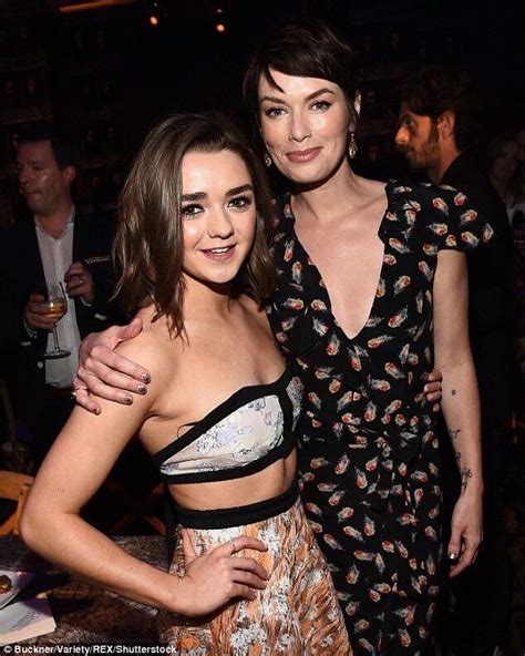 Lena Headey And Maisie Williams At The Game Of Thrones LA Premiere