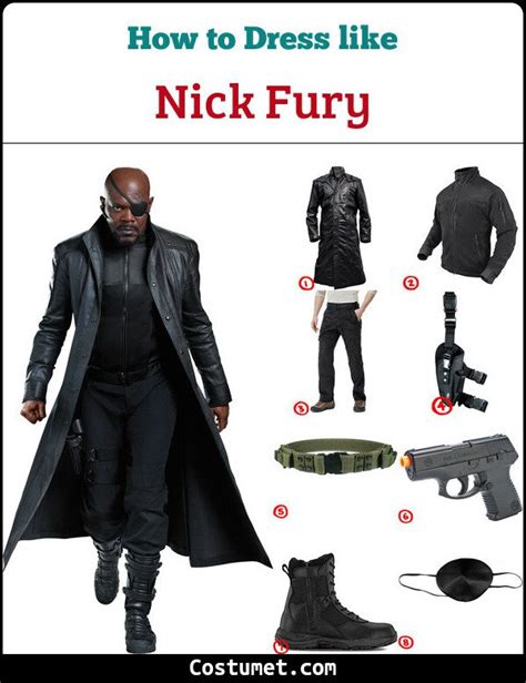 Nick Fury Costume For Cosplay And Halloween Nick Fury Costume Nick