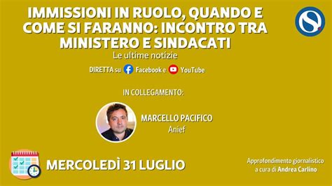 Immissioni In Ruolo Docenti Incontro Politico Tra Ministero E