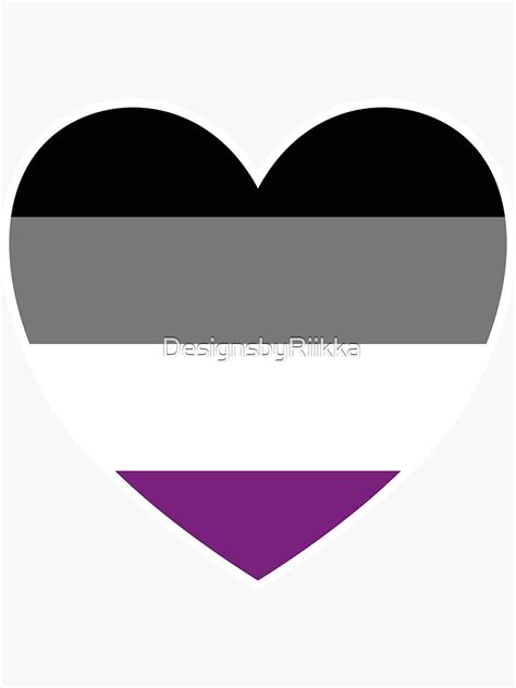 Asexual Pride Flag Sticker For Sale By Designsbyriikka Redbubble