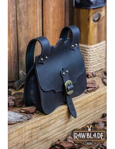 Sac médiéval Hakoon en cuir Noir Boutique Épées