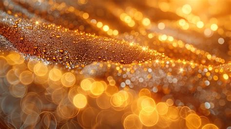 Premium Photo Shimmering Gold Glitter Background