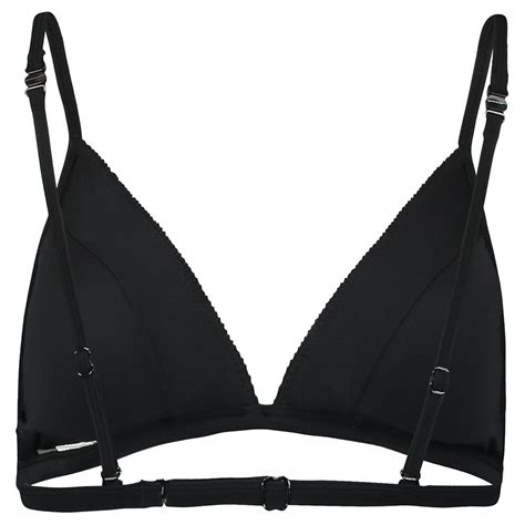 Puma Ribbed Triangle Bikini Top Black Dressinn