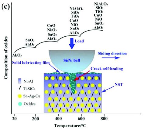 The Schematic Diagrams Of The Crack Self Healing Of Wear Scars Of NST