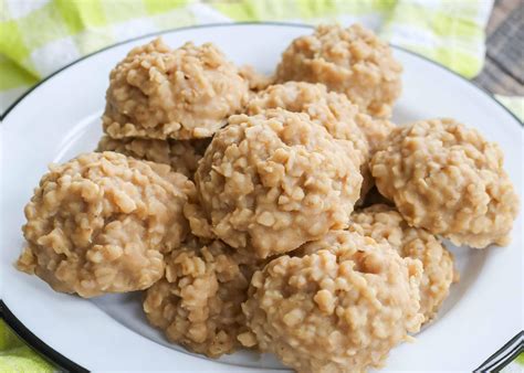 No Bake Peanut Butter Cookies - Chocolate with Grace