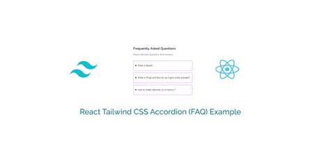 React Tailwind CSS Accordion (FAQ) Example - Larainfo