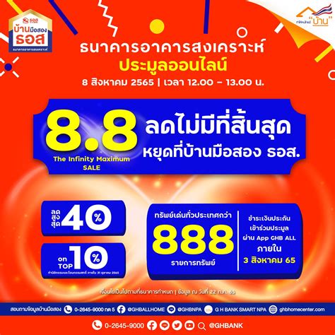 ธอส จัดโปร 8 8 ขนบ้านมือสองเปิดประมูล ลดราคาสูงสุด 40