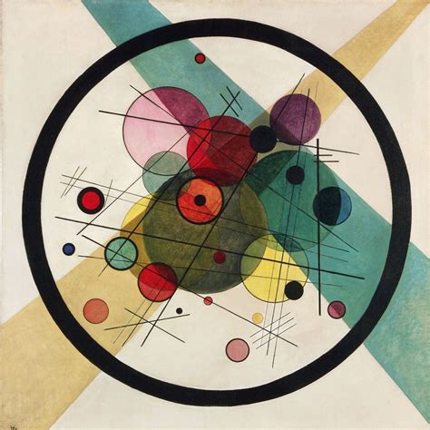 Circles In A Circle Oil On Canvas By Vasily Kandinsky 1923