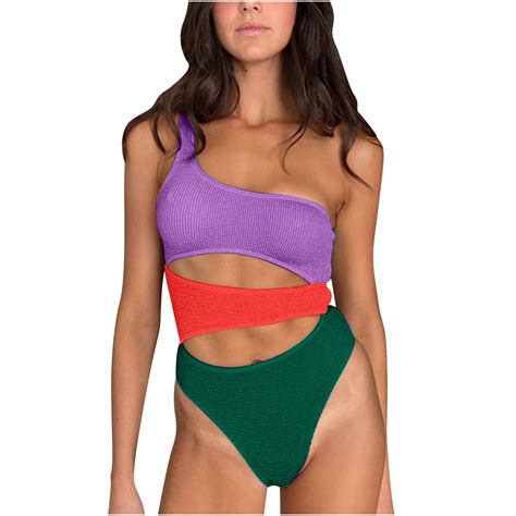 Wamans Green Bikini Fashion Women S Solid Color Splicing Backless Sexy