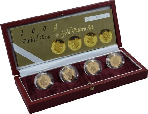 2004 Proof Gold 1 Pound Coin Heraldic Beasts 4 Coin Set Boxed From £