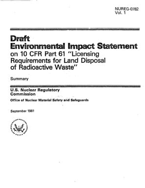 Fillable Online Pbadupws Nrc Nureg Vol Environmental Impact