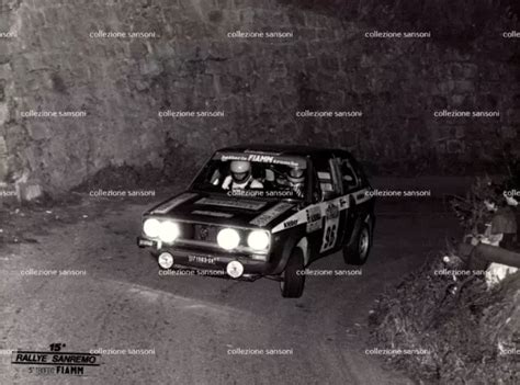 FOTO RALLYE SANREMO 1977 VW GOLF 15 RALLYE SANREMO 24 X 18 CM EUR