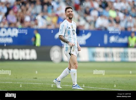 Pamplona Spain Th June Lionel Messi Arg Football Soccer