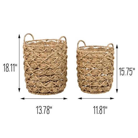 Bay Isle Home™ Bay Isle Home Haydenville 2 Piece Wicker General Basket