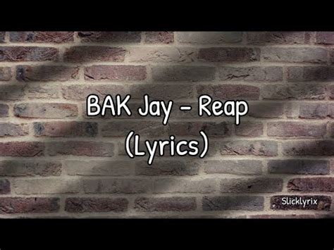 BAK Jay Reap Lyrics YouTube Music