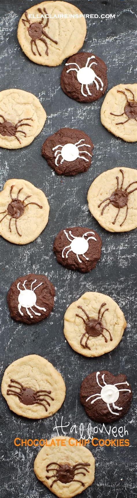 Creepy Crawly Halloween Chocolate Chip Spider Cookies Recipe