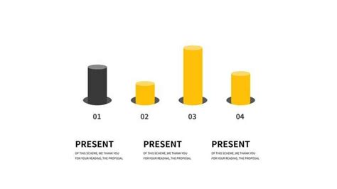 Yellow And Black Bar Chart Powerpoint Template Free Download Pikbest