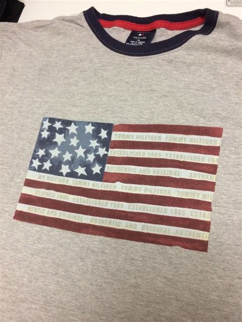 Vintage Tommy Hilfiger Big American Flag Logo T Shirt Gem