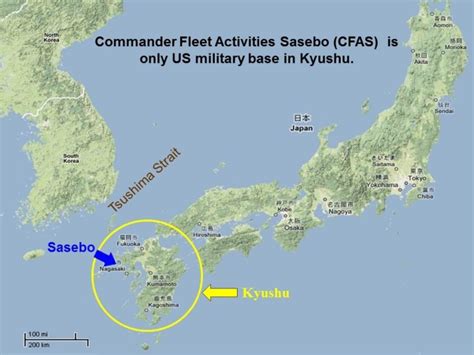 Sasebo Japan Naval Base Map