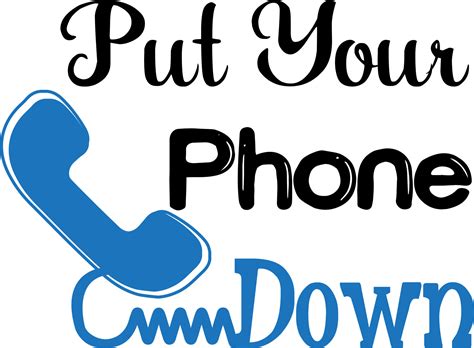 Svg Cartoon Put Your Mobile Down Phrase Vector Design Art 16527627