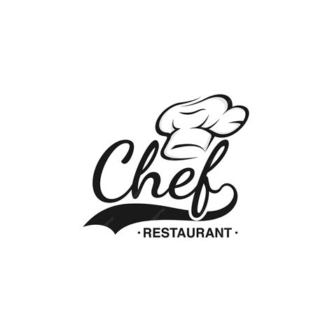 chef logo design template premium vector