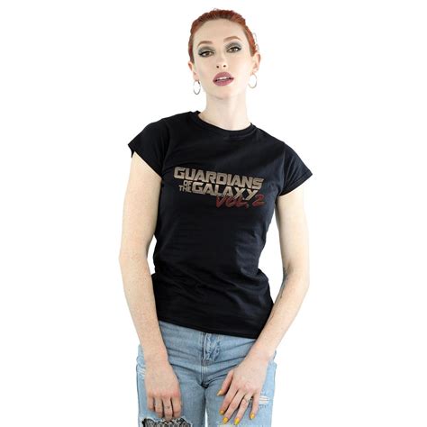 Marvel Womens Guardians Of The Galaxy Retro Logo Cotton T Shirt