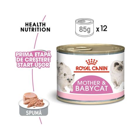 Royal Canin Mother & Babycat, conserva 195 g: 10,29 RON - PetMart PetShop