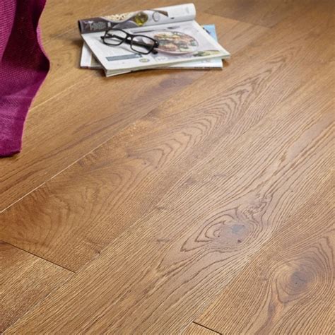 Engineered Flooring Smoked Oak 15mm X 190mm Brushed Lacquered