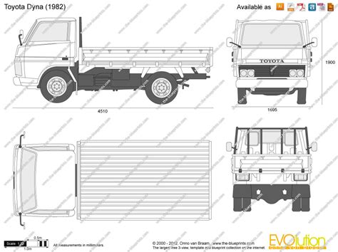 Toyota Dyna Vector Drawing