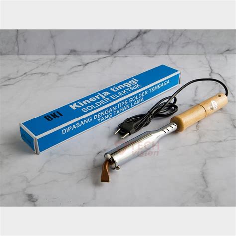 Jual Solder Listrik W Gagang Kayu Watt Soldering Iron Alat Patri