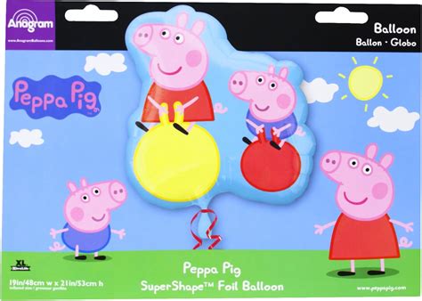 Palloncino Peppa Pig E George 48 X 53 Cm Aria O Elio Amazon It Casa