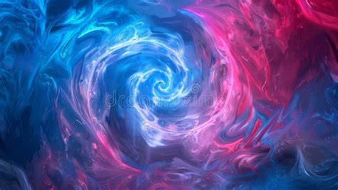 A Burst Of Electric Blue And Hot Pink Swirls Form A Dynamic And Bold Background Stock Photo