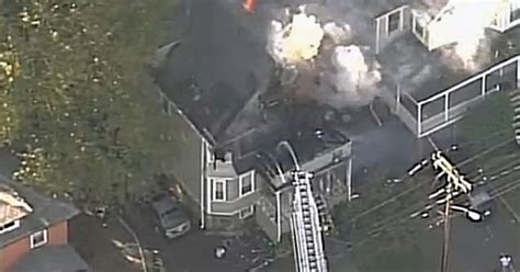 Two Men Rescued From House Fire In Milton Cbs Boston