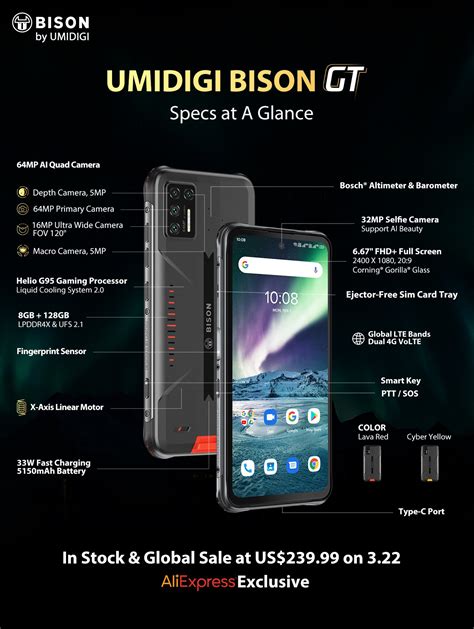 Umidigi Bison Gt Goes Official With Helio G Mp Quad Camera And